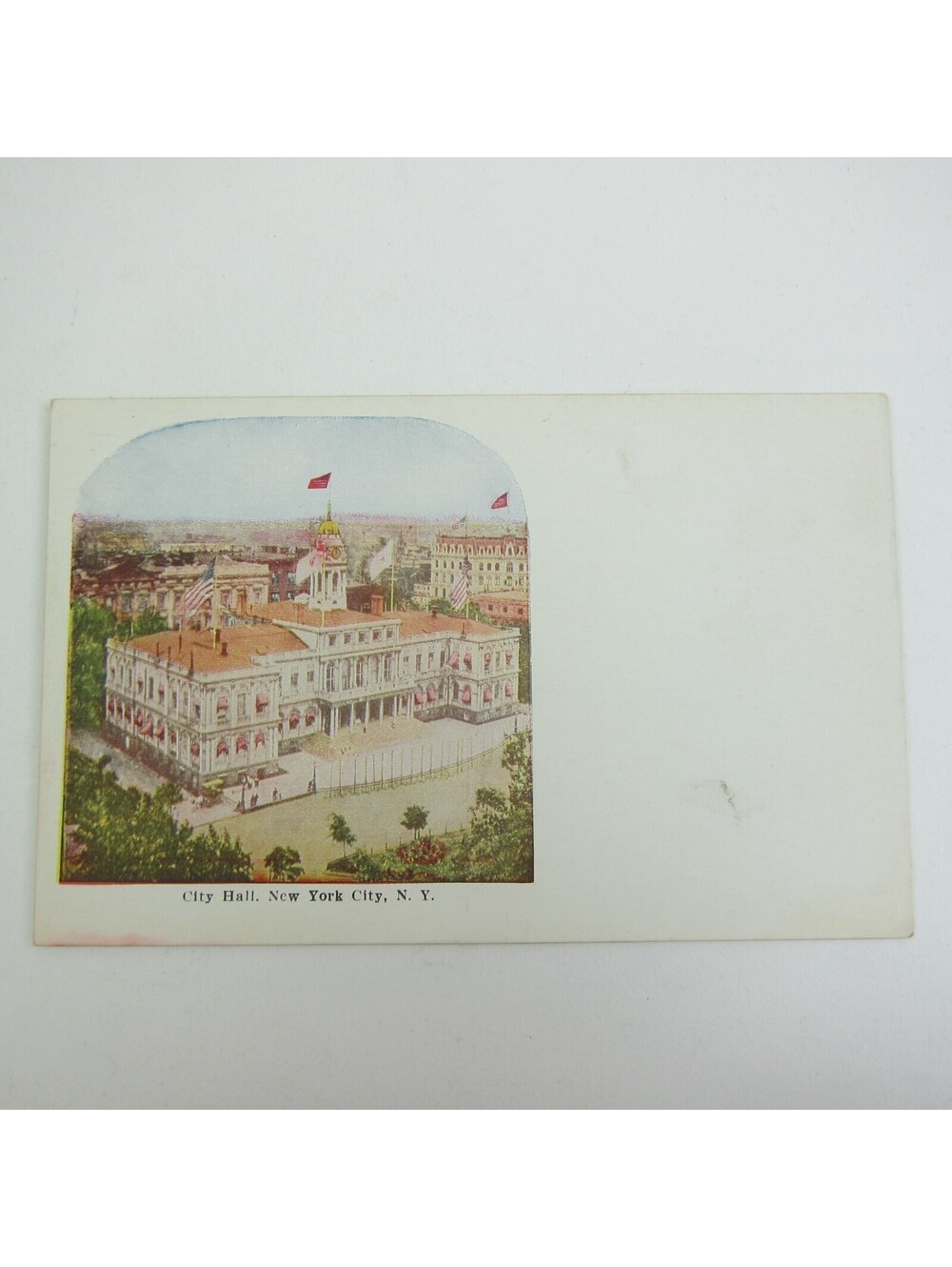 Postcard New York City Hall Building Architecture Manhattan Antique UNPOSTED